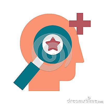 Personnel selection and recruitment flat vector icon Vector Illustration