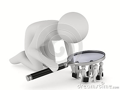 Personnel selection on white background Stock Photo