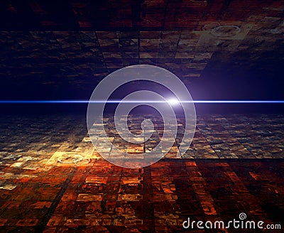 Perspective abstract background Stock Photo