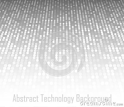 Perspective Abstract Gray Technology Background. Grey texture background. Two dimensional surface. Vector space Vector Illustration