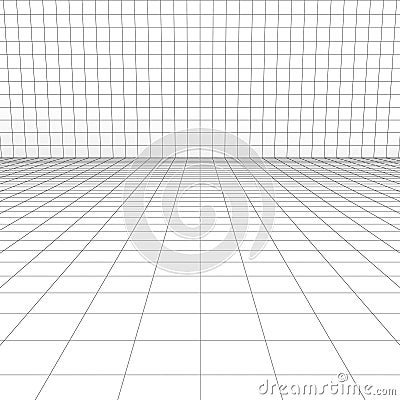 Perspective grid for background Stock Photo