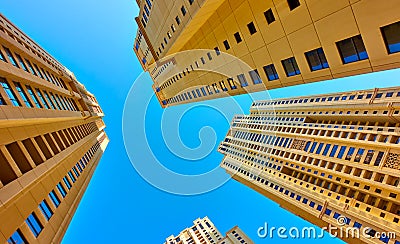 Modern multistory apartment buildings Stock Photo