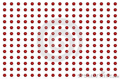 Perspective view of hexagonal shapes creating a modern abstract pattern Stock Photo