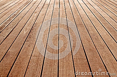 Perspective wooden floor. Old Wood texture Stock Photo