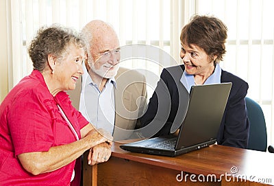 Persuasive Sales Woman Stock Photo