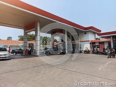 Pertamina gas stations Editorial Stock Photo