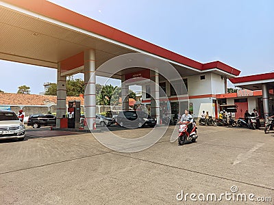 Pertamina gas stations Editorial Stock Photo