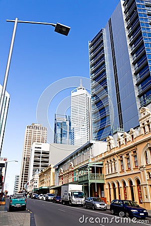 Perth Business District Editorial Stock Photo