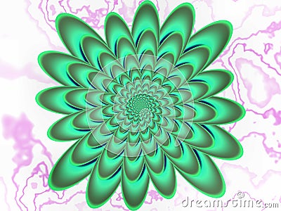 Perturbed spirals Stock Photo