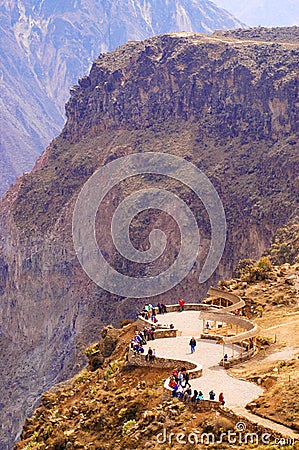 Peru, Colca canyon. the secend wolds deepest canyon at 3191m. Stock Photo