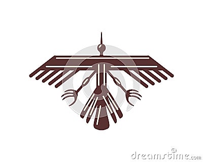 peru nazca figure Vector Illustration