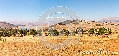 Peru, Ollantaytambo-Inca ruins of Sacred Valley in Andes mountains,South America. Stock Photo