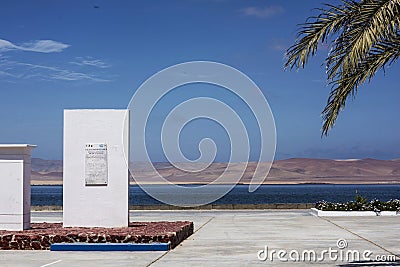 Peru Paracas monument to the army of the Andes of General San Martin to the liberating expedition of the year 1820 Stock Photo