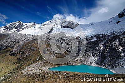 Peru, Santa Cruz Trek on the Cordillera Blanca Stock Photo
