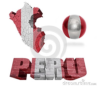 Peru Symbols Stock Photo