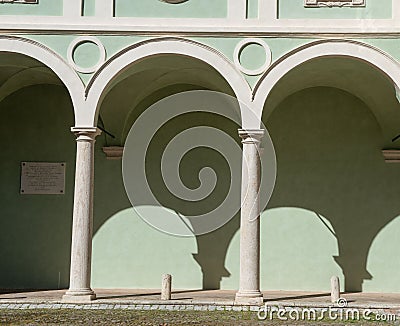 Perugia Italy 24 2022 The abbey complex of San Pietro has three monumental cloisters Stock Photo