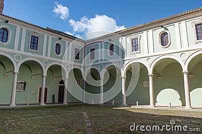 Perugia Italy 24 2022 The abbey complex of San Pietro has three monumental cloisters Stock Photo