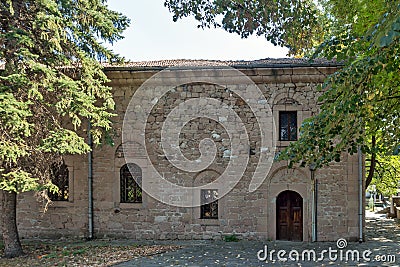 PERUSHTITSA, BULGARIA - SEPTEMBER 4 2016: Church monument St. Archangel Michael, Perushtitsa, Bulgaria Editorial Stock Photo