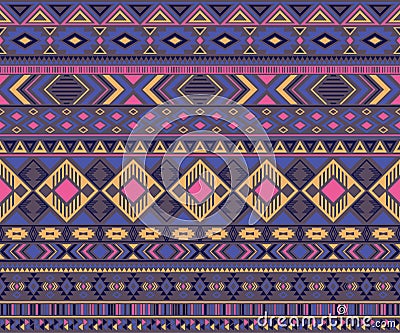 American indian pattern tribal ethnic motifs geometric vector background. Vector Illustration