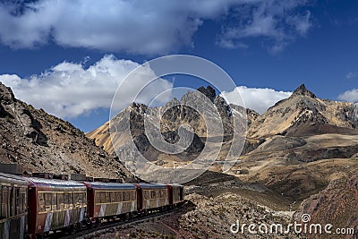 Peruvian Central Railroad Editorial Stock Photo