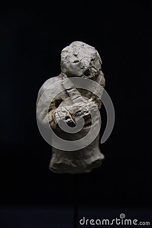 Ancient Clay Figurines from Peru Editorial Stock Photo