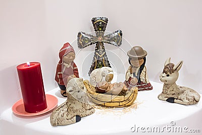 Peruvian Nativity scene Stock Photo