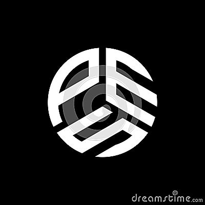 PES letter logo design on black background. PES creative initials letter logo concept. PES letter design Vector Illustration