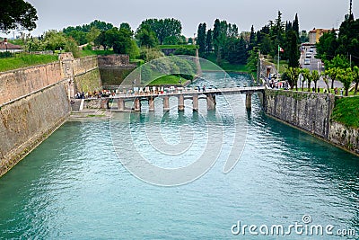Peschiera del Garda | The Arts Bridge Editorial Stock Photo