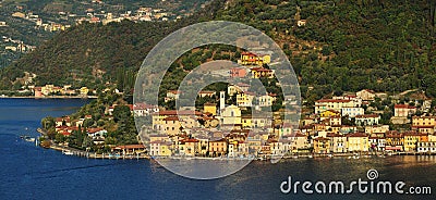 Peschiera town, Iseo lake Stock Photo