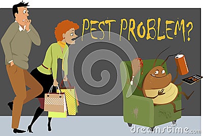 Pest problem? Vector Illustration
