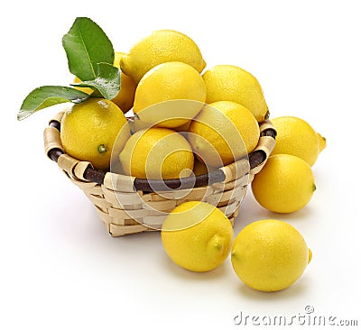 Pesticide free organic lemons Stock Photo