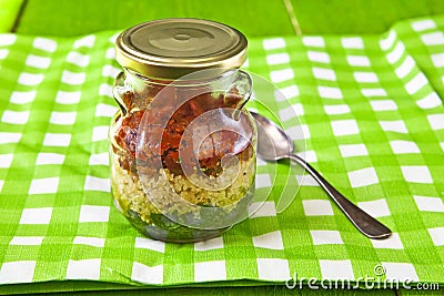 Pesto Tricolore Stock Photo