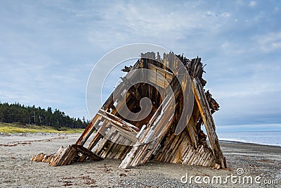 Pesuta Shipwreck Stock Photo