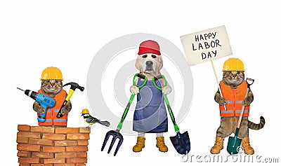 Pet builders celebrate labor day 2 Stock Photo