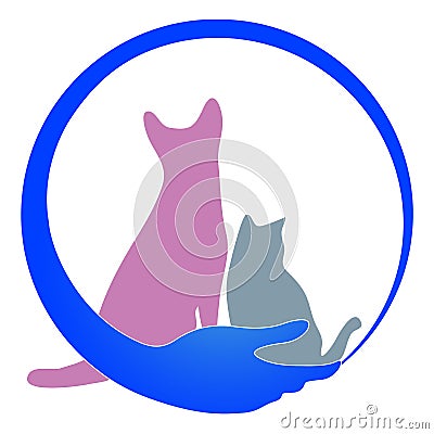 Pet care logo Vector Illustration