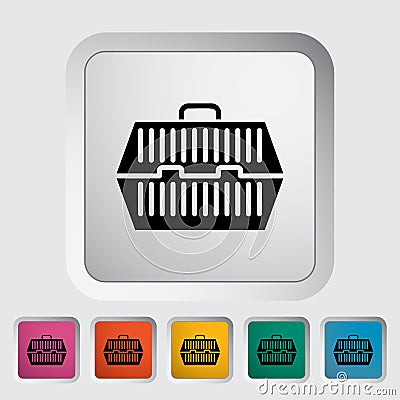 Pet carrier icon Vector Illustration