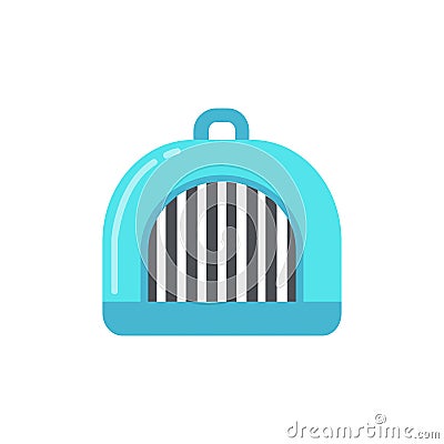 Pet carrier vector icon Cartoon Illustration