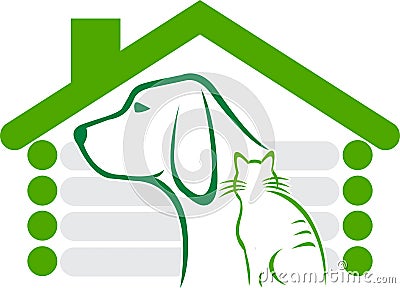 Pet home logo Stock Photo