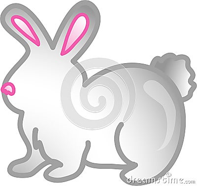 Pet rabbit icon or symbol Vector Illustration