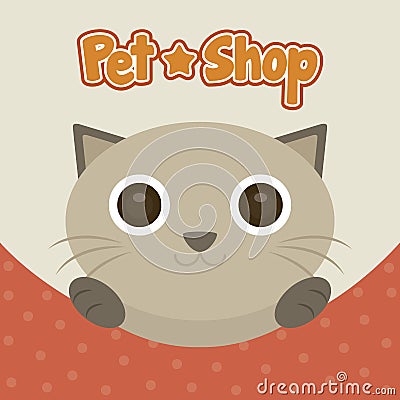 Pet shop Background Vector Illustration