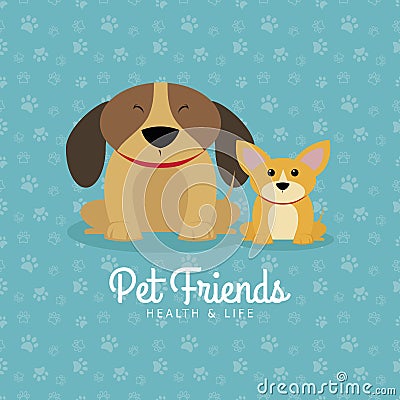 Pet shop background Vector Illustration