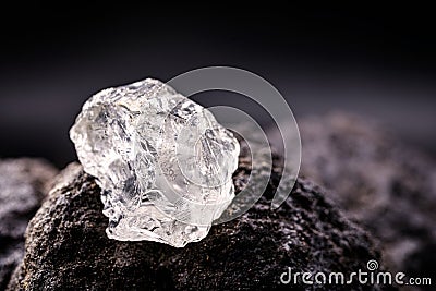 Petalite, petalite or castorite is an important mineral for obtaining lithium, battery industry, lithium source Stock Photo