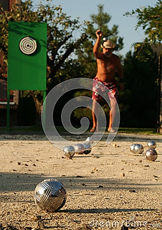 Petanque Stock Photo