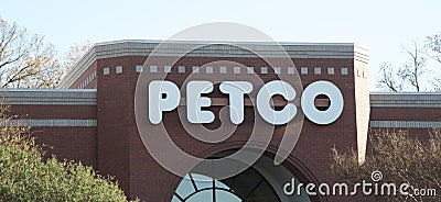 Petco Business Sign Editorial Stock Photo