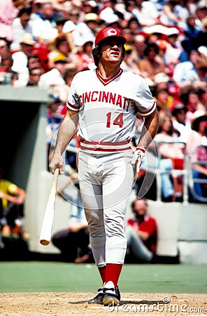 Pete Rose Cincinnati Reds Editorial Stock Photo