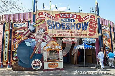 Pete`s Silly Sideshow, Disney World, Travel, Magic Kingdom Editorial Stock Photo