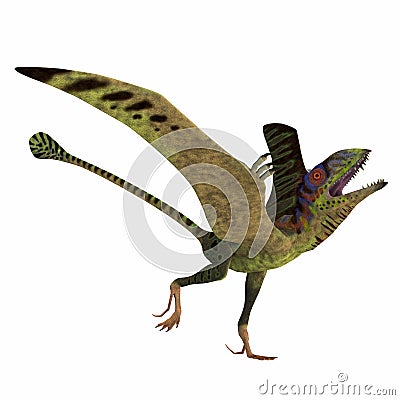 Peteinosaurus Reptile Mating Display Stock Photo