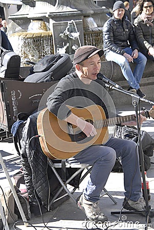 PETER JONES BRITISH SINGER PERFOMING IN COPENHAGEN Editorial Stock Photo