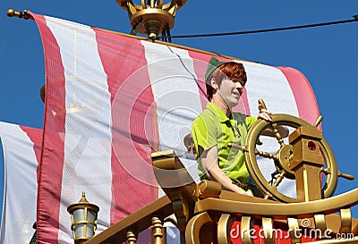 Peter Pan at Disney world Editorial Stock Photo