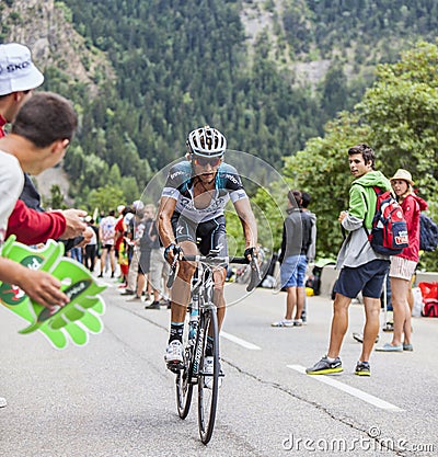 Peter Velits Climbing Alpe D'Huez Editorial Stock Photo